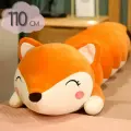 Подушка обнимашка детская Мягкая игрушка Лисичка 110 см / большая длинная антистресс игрушка / подарок для мальчика и девочки