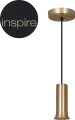 Светильник подвесной Inspire Hoki 1 лампа 3 м² цвет латунь