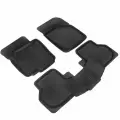 Коврики салона для Volkswagen Tiguan (07- 16), резина, с перемычкой, 5 шт.