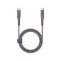Кабель EnergEA FLOW USB-C/USB-C PD240W 5A Nanoweave Magnetic tie, 1.5 м, Purple [CBL-FLCC-PUR150M]