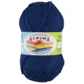 Пряжа ALPINA ANABEL 100% мерсеризованный хлопок 50 г 120 м 056 т. синий