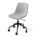 ЗЕЯ компьютерное кресло без подлокотников на колёсиках с механизмом регулировки высоты, обивка: текстиль, серый