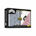 Игральные карты пластиковые Copag Elite покерный размер стандартный индекс красный/синий
