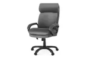 Кресло офисное LEGEND 00-07197424, тёмно-серый (Т 55)/чёрный