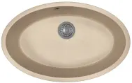 Кухонная мойка FLORENTINA Вега овал (22.430. E0650.107), песочный