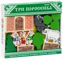 Деревянный конструктор Томик Сказка Три поросенка с 4 фигурками