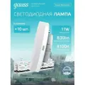 Лампа Gauss LED Elementary GX53 11W 830Лм 4100K SQ 83821 - 10 штук