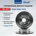 Тормозные диски задние НИССАН КАШКАЙ (06- 14), NISSAN QASHQAI, РЕНО КОЛЕОС 1 (08 - н. в.), RENAULT KOLEOS, E105800E