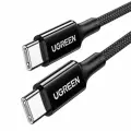 Кабель UGREEN US557, USB Type-C (m) - USB Type-C (m), 1м, в оплетке, 5A, черный