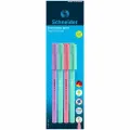 Набор шариковых ручек Schneider Tops 505 F Pastel 4шт, синие, 0,8мм