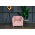 Кресло Brendoss 600 для отдыха, офиса и салона, материал износостойкий велюр, цвет розовый