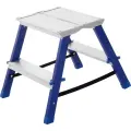 Стремянка стальная двухсторонняя с мини-платформой STAIRS 2 ступени CMP202