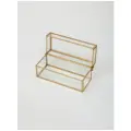 Органайзер ISMAT S-341, для украшений и косметики, прямоугольный, прозрачный, металл/стекло