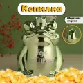 Копилка для денег Зелёная лягушка: Где мой принц?», керамика, 12×10.5×15 см