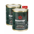 Каша перловая с говядиной армейская Консервы мясорастительные Военторг Армия России 8 шт по 340 г