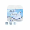 Бумага туалетная 3-слойная Luscan Deluxe, белая, 19.35м, 8 рул/уп, 9 уп.