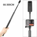 Металлическая невидимая селфи палка 66-300CM для Insta360 One X, X2, X3, ONE R, ONE RS, Gopro max