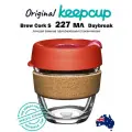 Кружка для чая и кофе с собой стеклянная Keep Cup Brew Cork S 227 мл Daybreak с крышкой