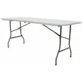 Стол садовый складной RMEOZDZ-013 180*70*74 см, пластик, белый 1 шт