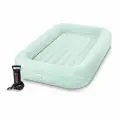 Кровать надувная детская INTEX 66810 KIDZ TRAVEL, 2-в-1, 107х168х25см, с ручным насосом, мятный