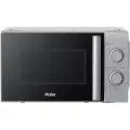 Микроволновая печь Haier HMB-MM207SA, объем 20 л, мощность 700 Вт, 5 ступеней мощности, серебряная