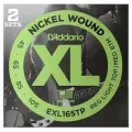 EXL165TP Nickel Wound Струны для бас-гитары, Custom Light, 45-105, 2 комплекта, Long, D'Addario