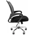 Компьютерное кресло Chairman 696 chrome универсальное, обивка: сетка/текстиль, цвет: черный