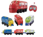 ( набор паровозиков ) Игровой набор из 4х Паровозов Chuggington Чаггингтон Уилсон, Брюстер, Коко + Уилсон на управлении