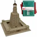 Александрийский маяк, 340х340х365, 7050 деталей, сложность 7/10, керамический конструктор Aedes Ars (Испания), подарочный набор