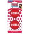 KONG Signature Мячи для собак М, цвет красный(диаметр 6 см)