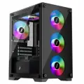 Корпус 1STPLAYER Firebase X2-M, черный, MicroATX, 4 вентилятора, 5 кг