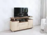 Тумба ТВ (660х1200х380) ясень шимо/дуб сонома
