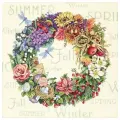 Набор для вышивания крестиком DIMENSIONS 35040 ( Wreath of All Seasons ) 36 x 36 см