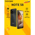 Смартфон Doogee Note 58 32(8+24)/128 ГБ , Dual nano SIM, Android 15,6250 мАч аккумулятор, NFC, черный