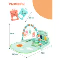 Детский развивающий игровой коврик с пианино
