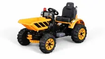 Детский электромобиль Jiajia JS328C, трактор, желтый, аккумулятор 12 V
