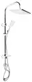 Душевая система ZEIN Z1001, тропическая и ручная лейка, шланги, стойка, мыльница, хром, 5478297