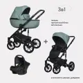 Коляска детская RIKO BASIC OZON PASTEL 3 в 1, 05 оливковый