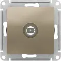 6 шт. Systeme Electric AtlasDesign Шампань Розетка антенная одиночная TV коннектор, механизм, ATN000593