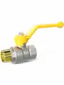 Кран шаровый 1 ВН LD Pride ручка желтая, внутренняя/наружная резьба 47.25. В-Н. Р GAS