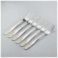 Набор вилок столовых Доляна «Букет», h=20,5 см, 6 шт, цвет серебряный