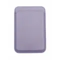 Картхолдер кожаный MagSafe на iPhone 14 Plus-Фиолетовый