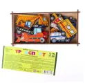 Нескучные игры Набор магнитов «Транспорт», в коробке, 12 деталей