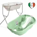 Комплект ванночка Ok Baby Onda Evolution зеленый 12 +Подставка Metal Bath Stand