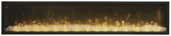 Линейный электрический очаг Manhattan 1560, линейный электроочаг без обогрева
