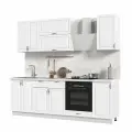 Кухонный гарнитур, без столешницы, Кухня Модена 240см Белый / Дуб Белый