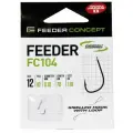 Крючки с поводком FC FEEDER сер. FC104 70см, разм.12, 0,10мм 10шт.