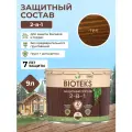 Антисептик-пропитка декоративная для дерева 2 в 1 Bioteks, тик 9л