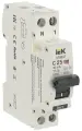 Дифференциальный автомат IEK АВДТ B06S 2П 30 мА C 6 кА AC электромеханический 25 А 30 мА