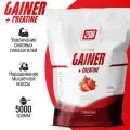 Гейнер + креатин для набора мышечной массы, мышц, похудения 2SN Gainer + creatine 1000г клубника